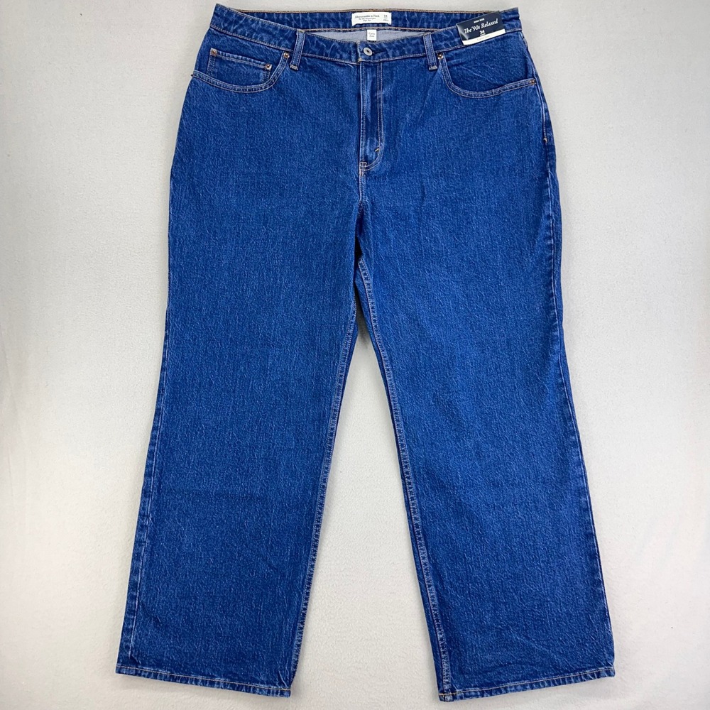 Abercrombie & Fitch Curve Love 90s Relaxed High Rise Jeans